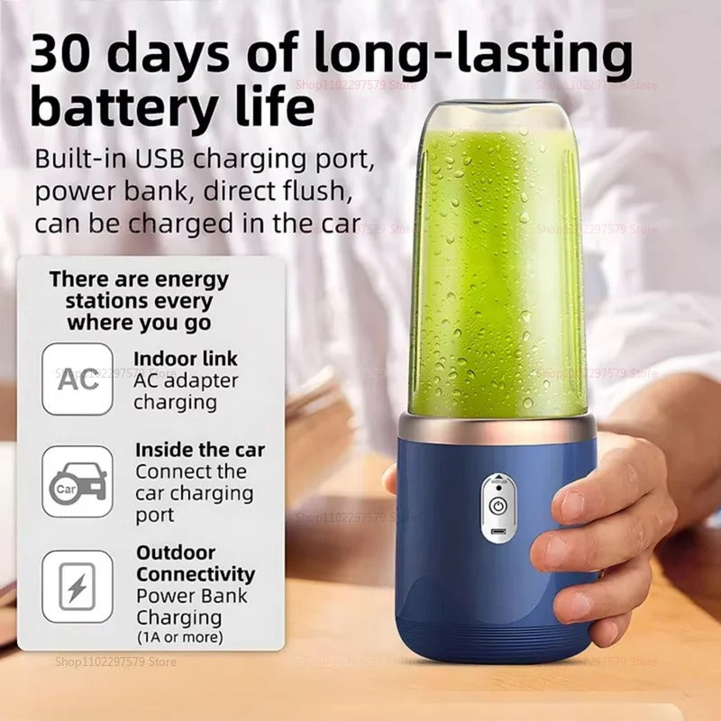 40W Portable Blender Cup with Sharp Blades 1500mAh With Battery