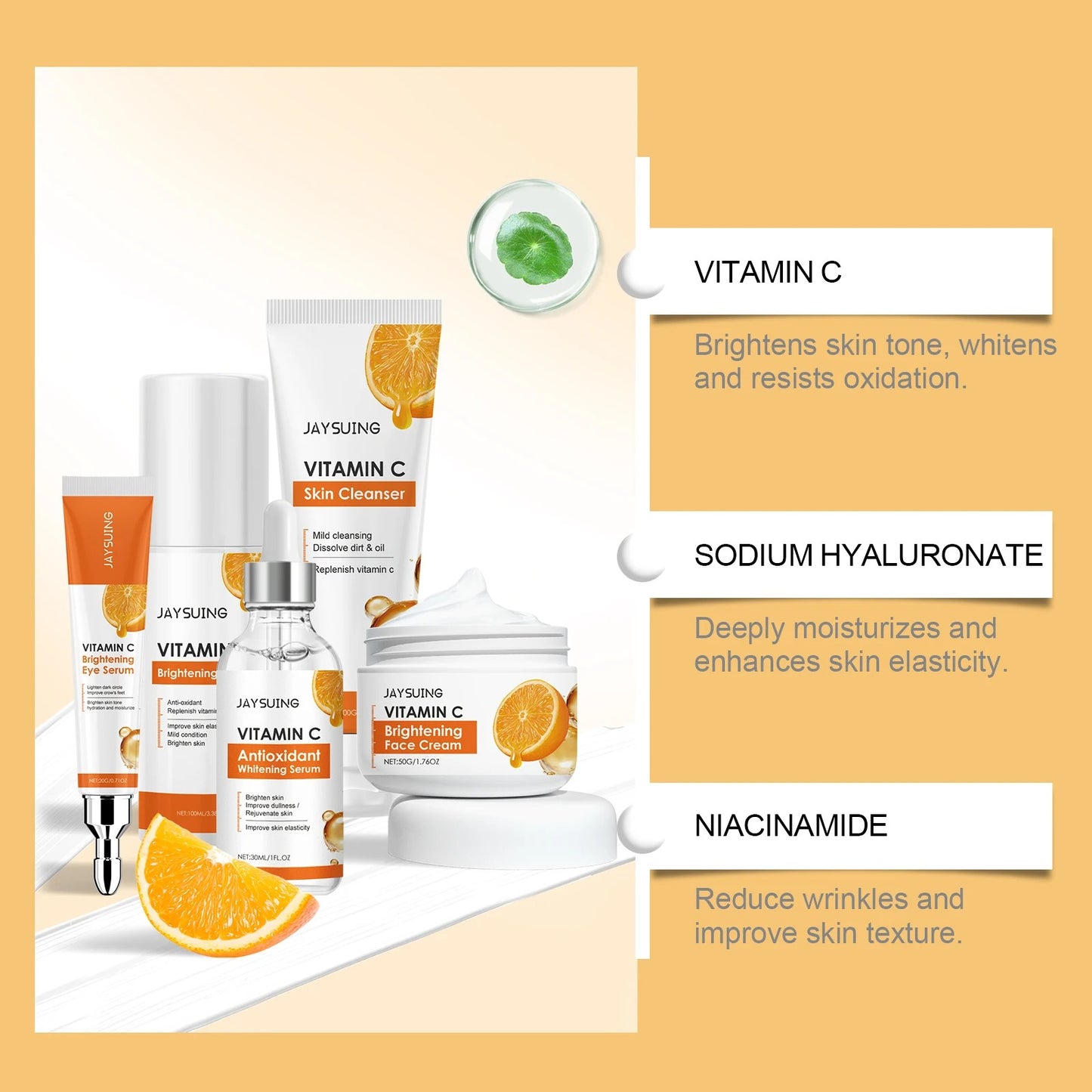 Vitamin C Face & Skincare Set – Brightening & Moisturizing