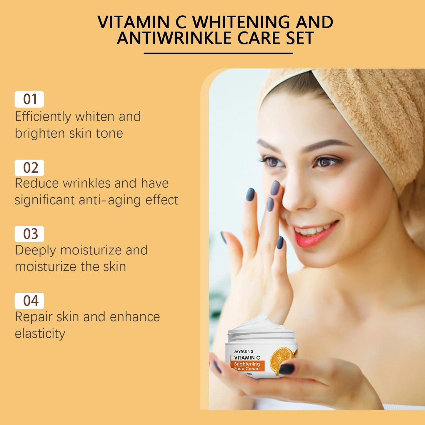 Vitamin C Face & Skincare Set – Brightening & Moisturizing