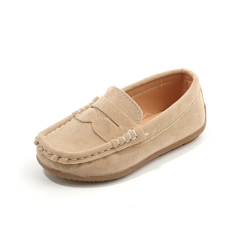 Boys Loafers Toddlers Kids Fashion Leather Shoes Slip-on Children Flats