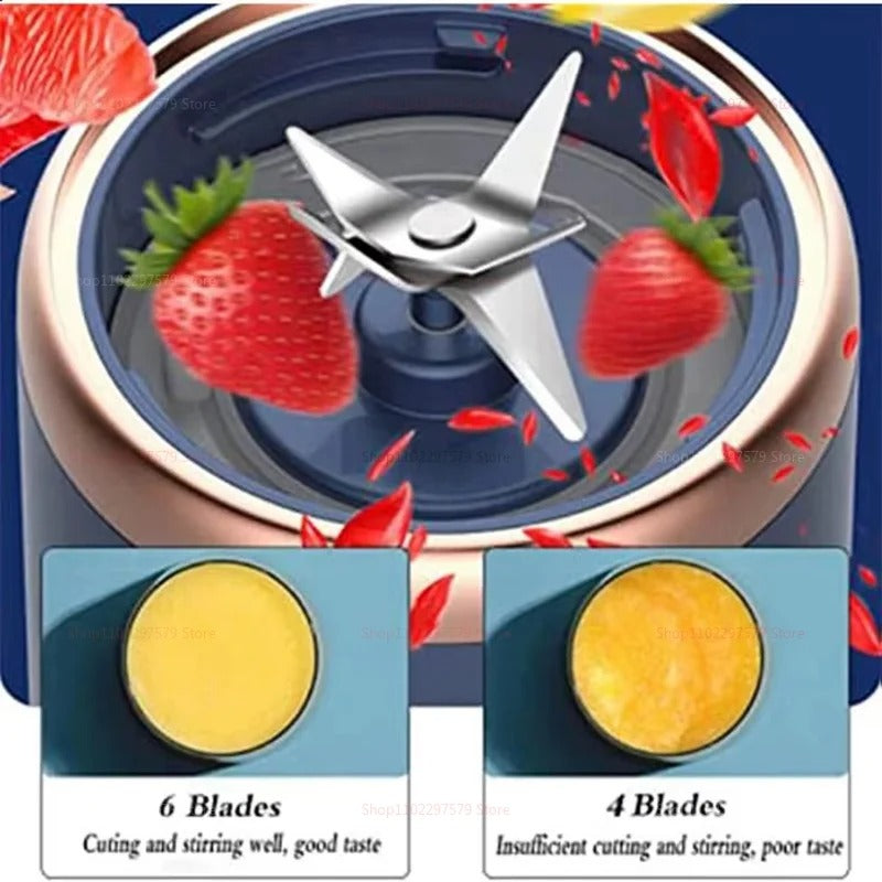 40W Portable Blender Cup with Sharp Blades 1500mAh With Battery