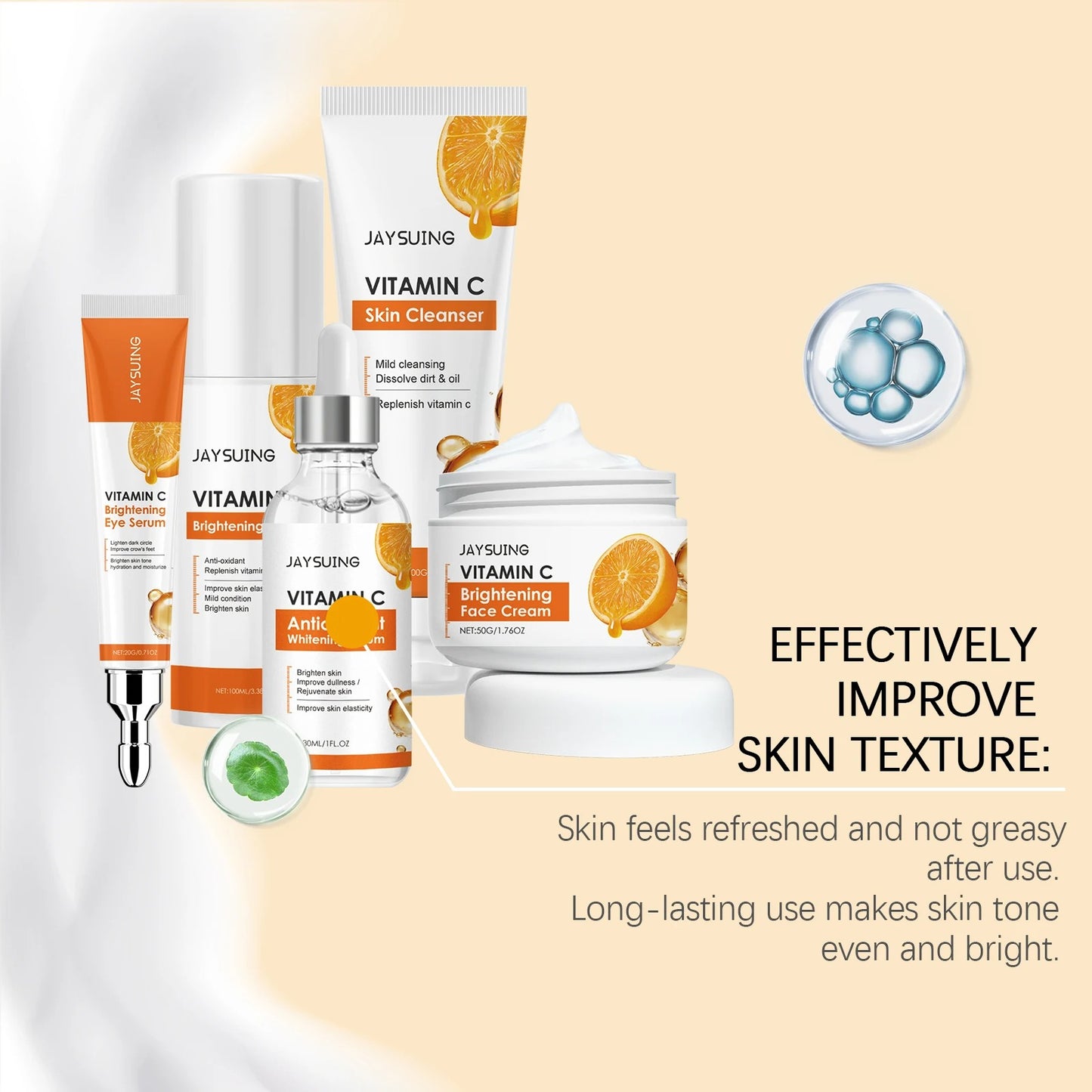 Vitamin C Face & Skincare Set – Brightening & Moisturizing