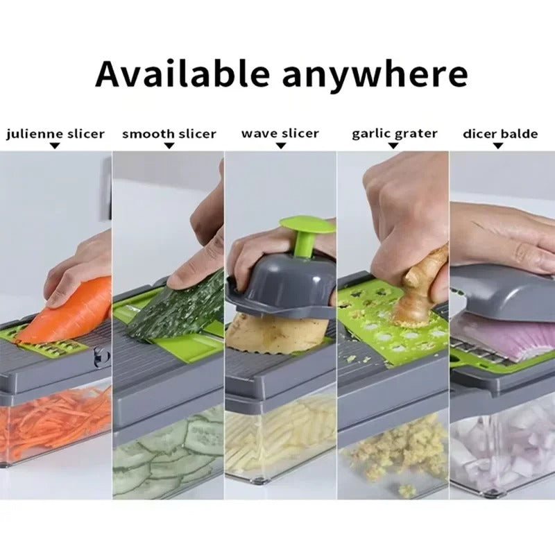 Vegetable Cutter Multifunctional Kitchen Tool, 5-in-1 Food Chopper,Cutter,Slice
