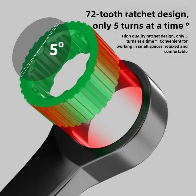 6–19mm Dual Direction Ratchet Wrench Tool