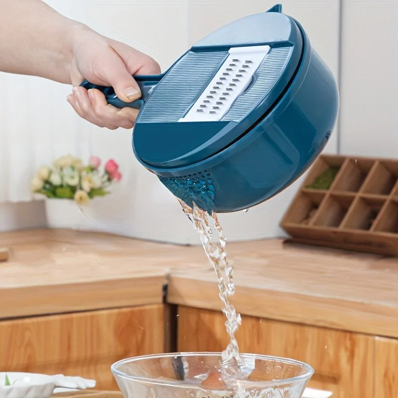 9 in 1 Vegetable Cutter Multi-Functional Potatoes Manually Cut Shred Slicer Grater