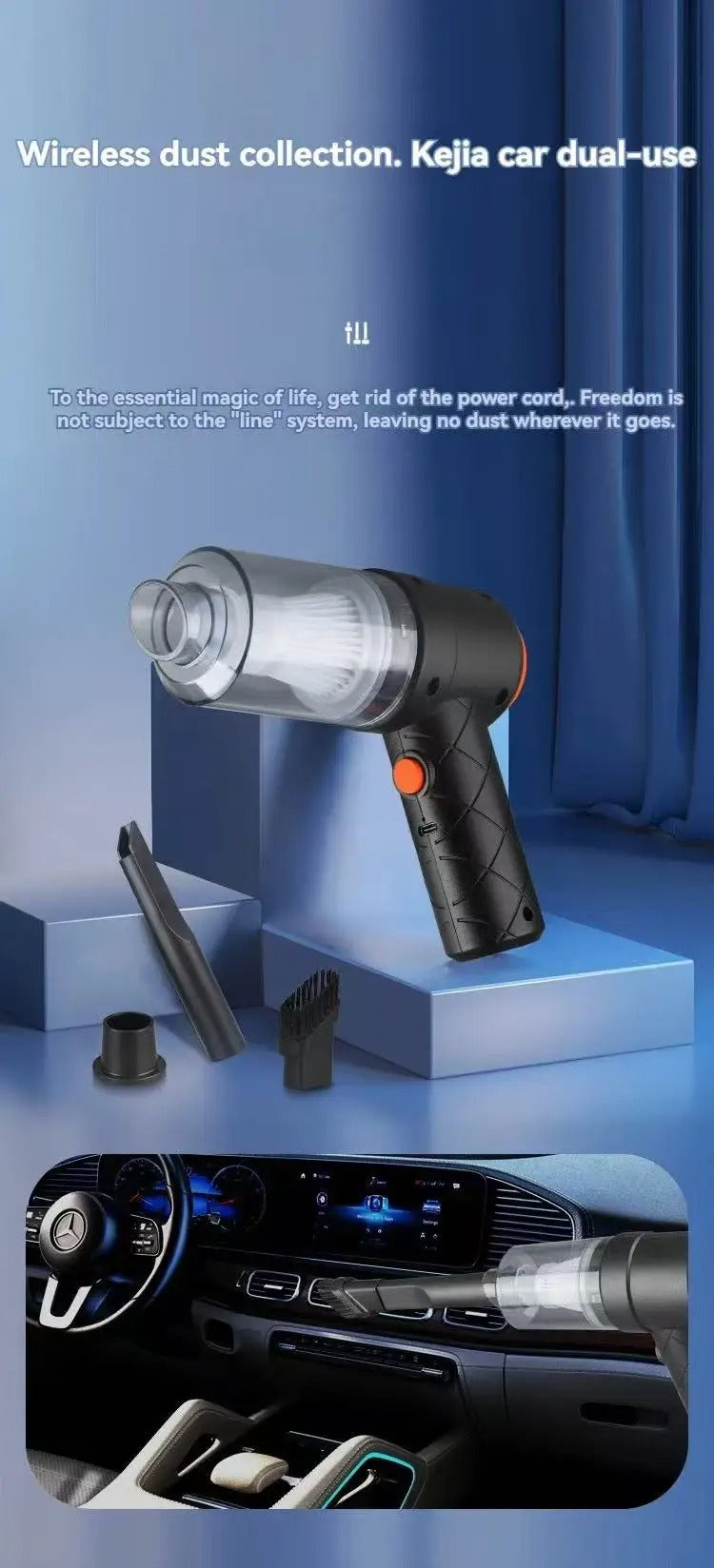 Car Vacuum Cleaner Portable Large Suction Household Cleaning Equipment
