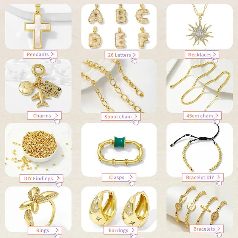 Gold Beads Chain for Bracelet & Necklace Making