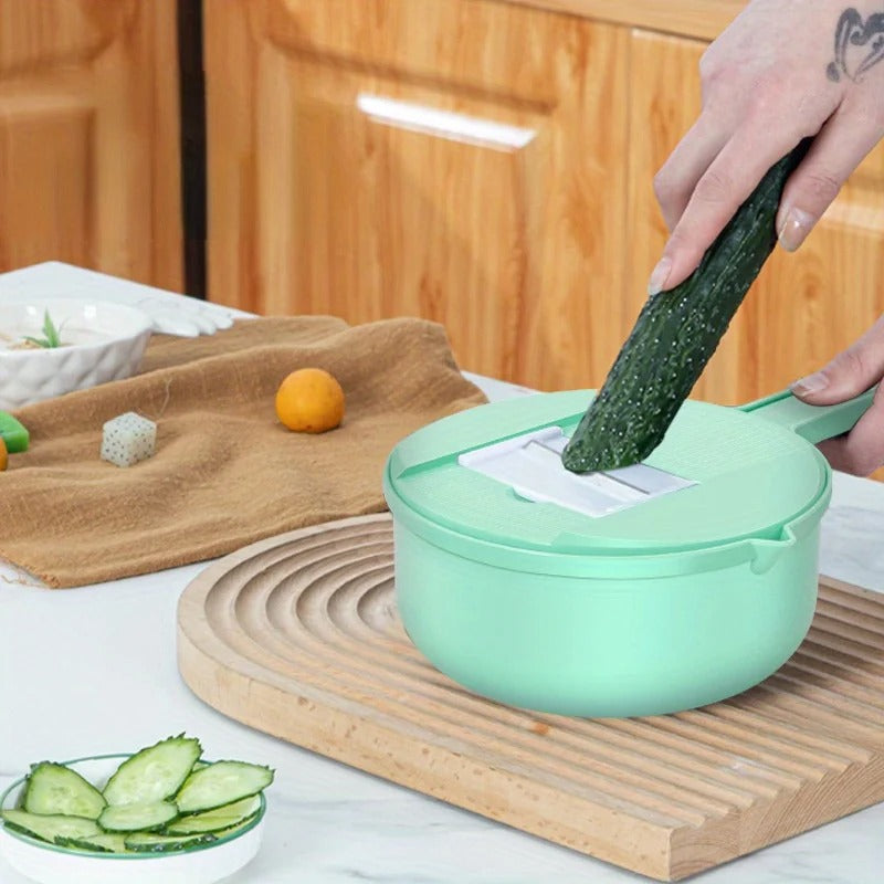 9 in 1 Vegetable Cutter Multi-Functional Potatoes Manually Cut Shred Slicer Grater