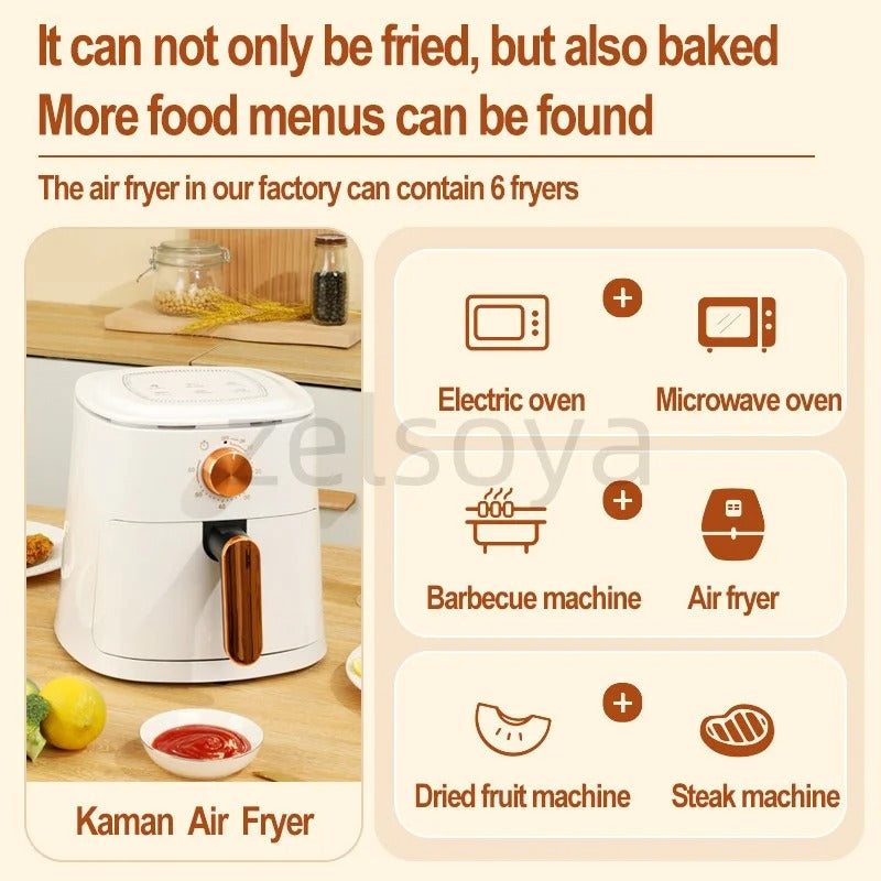 Air fryer Home new large capacity multi-functional visual light oil oven electric fryer