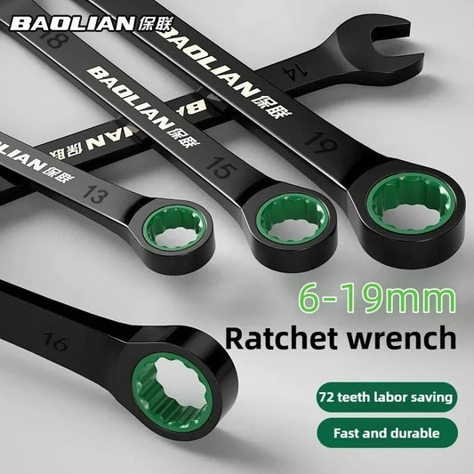 6–19mm Dual Direction Ratchet Wrench Tool